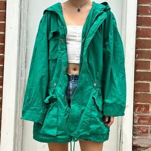 Vintage Lizsport 90s green cotton jacket